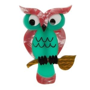 Erstwilder Howard’s Hoot Brooch Rare Owl